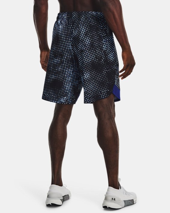 Men's UA Train Stretch Printed Shorts, Blue, pdpMainDesktop image number 1